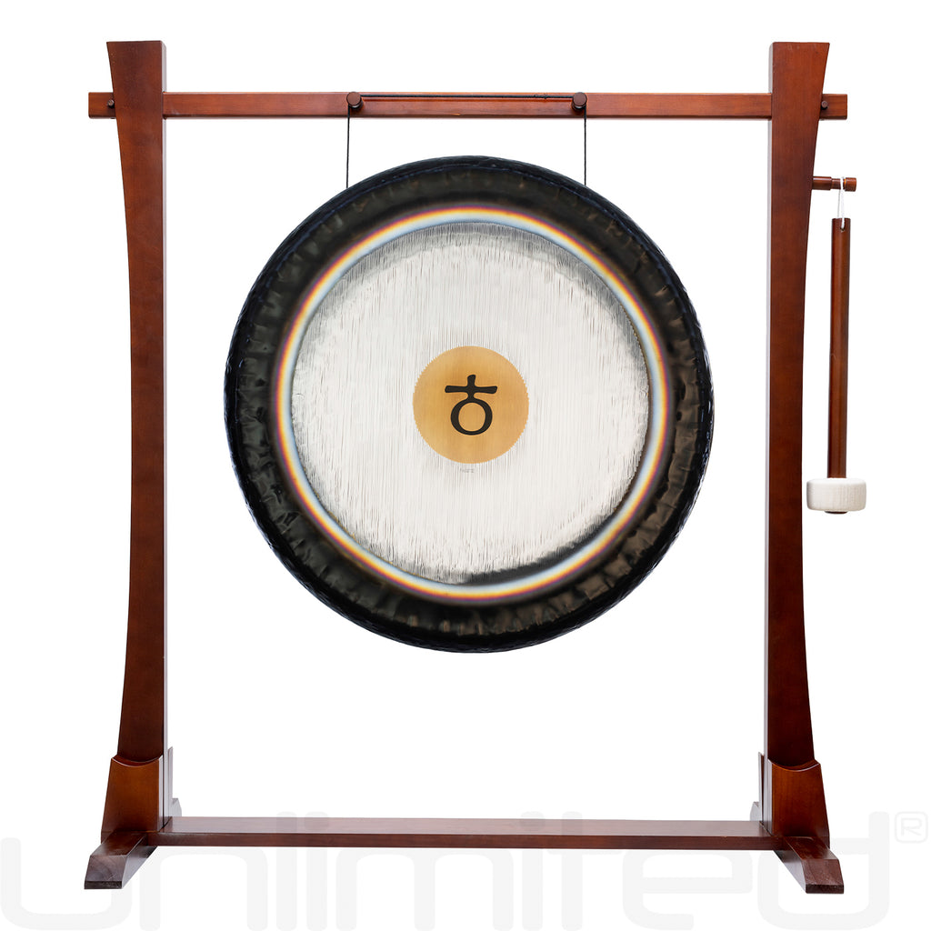 28" Paiste Planetary Tuned Gongs on the Spirit Guide Stand