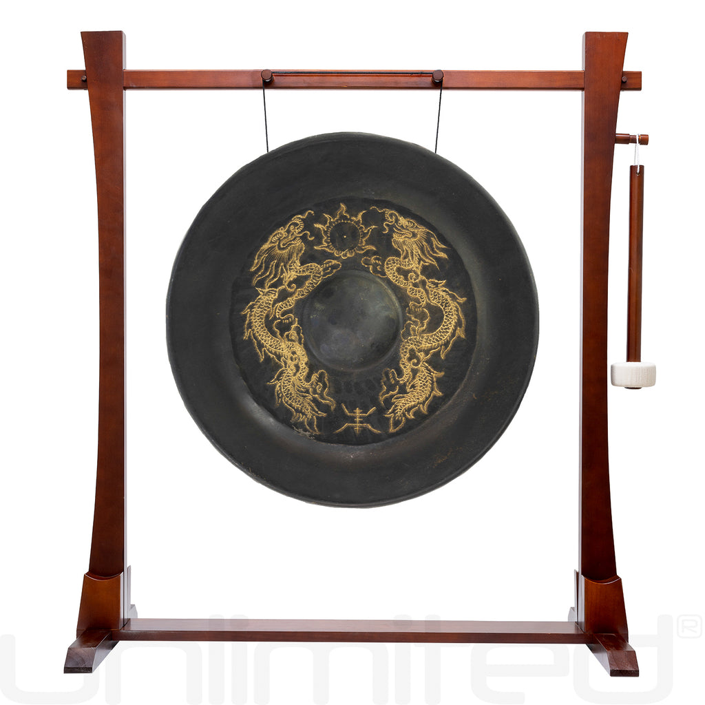 20" to 36" Vietnamese Dragon Gongs on Stands