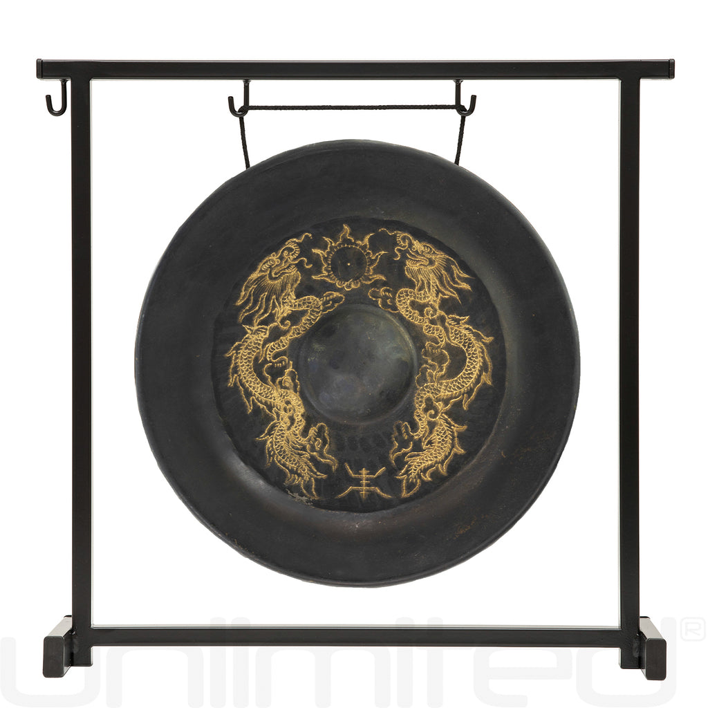 9" to 16" Vietnamese Dragon Gongs on Stands