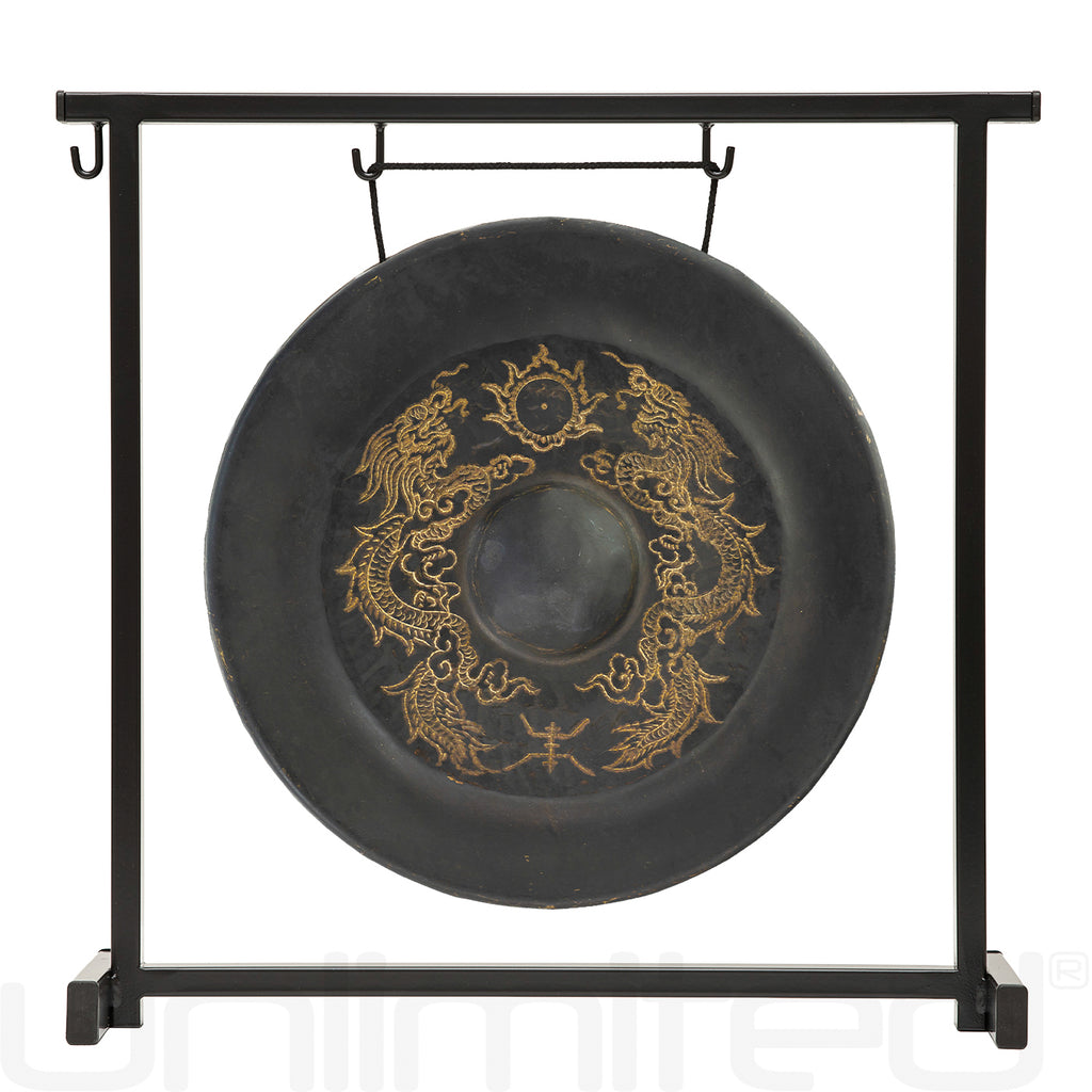 11" Vietnamese Tuned (to F4) Dragon Heart Gong on Stands