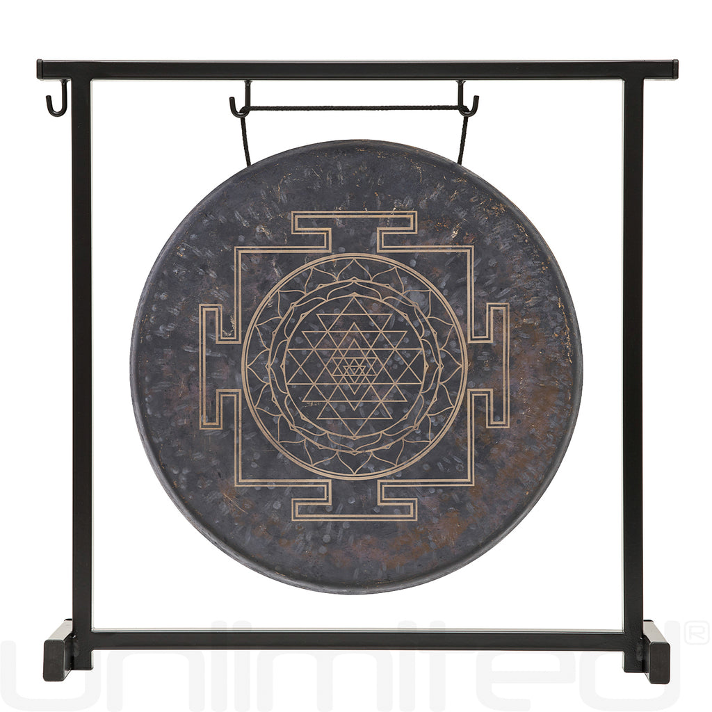 Sri Yantra Gong on Stands