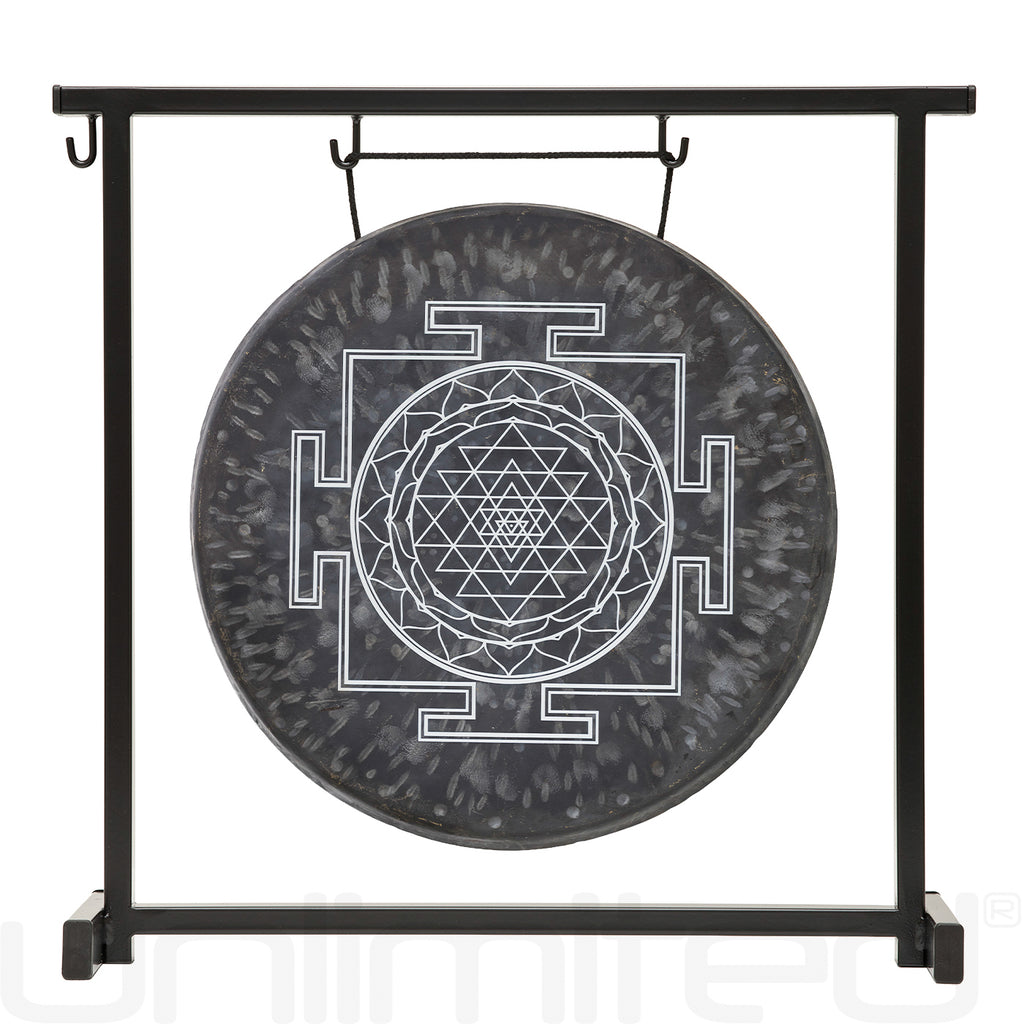Sri Yantra Gong on Stands