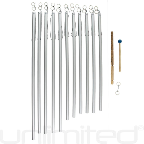 Set of 11 Planetary Tuned Healing Chimes