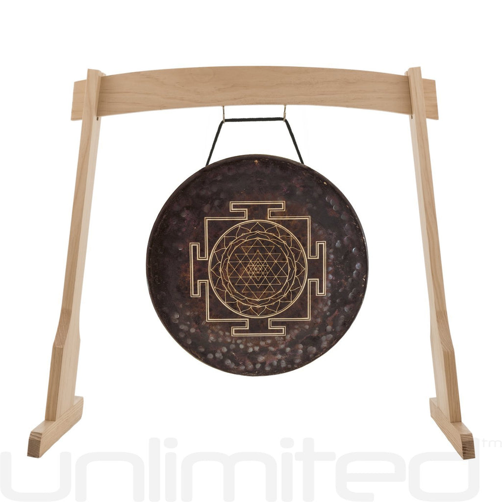 Sri Yantra Gong on Stands - Gongs Unlimited