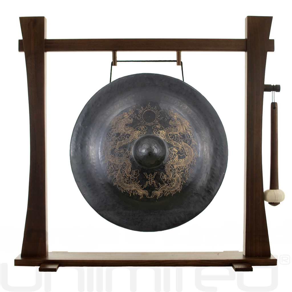 9" to 16" Vietnamese Dragon Gongs on Stands