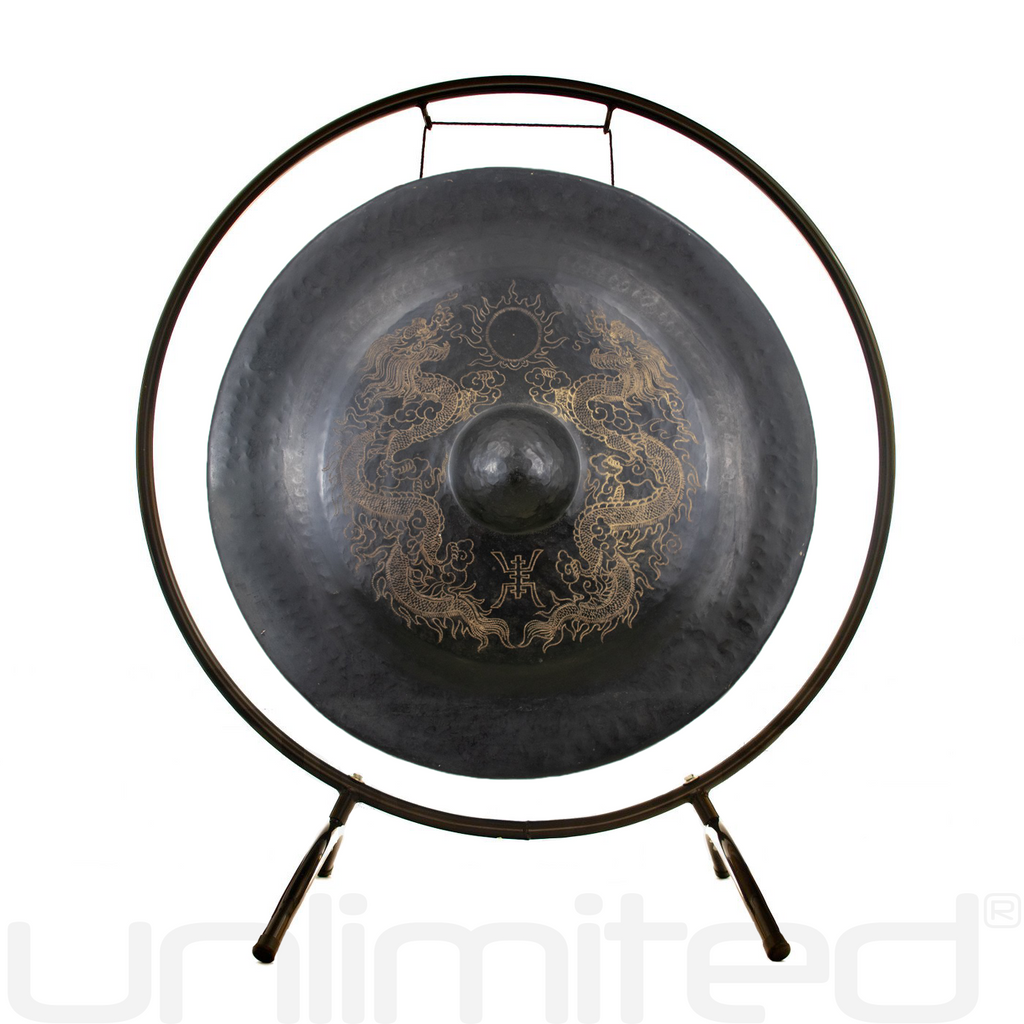 20" to 36" Vietnamese Dragon Gongs on Stands