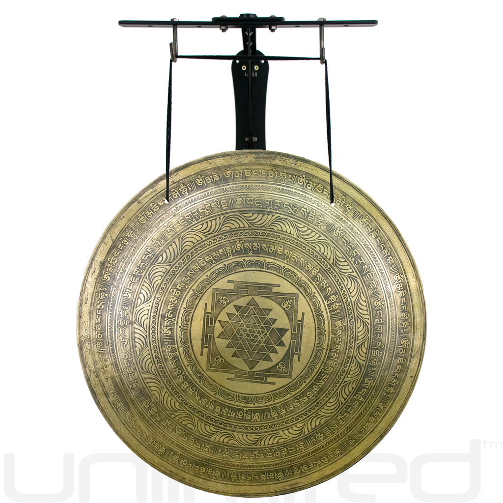 24" Interplanetary Yantra Gongs on Stands