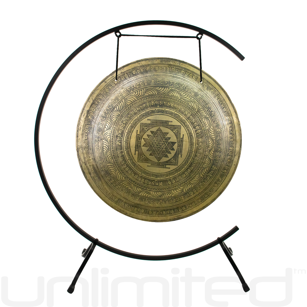 24" Interplanetary Yantra Gongs on Stands