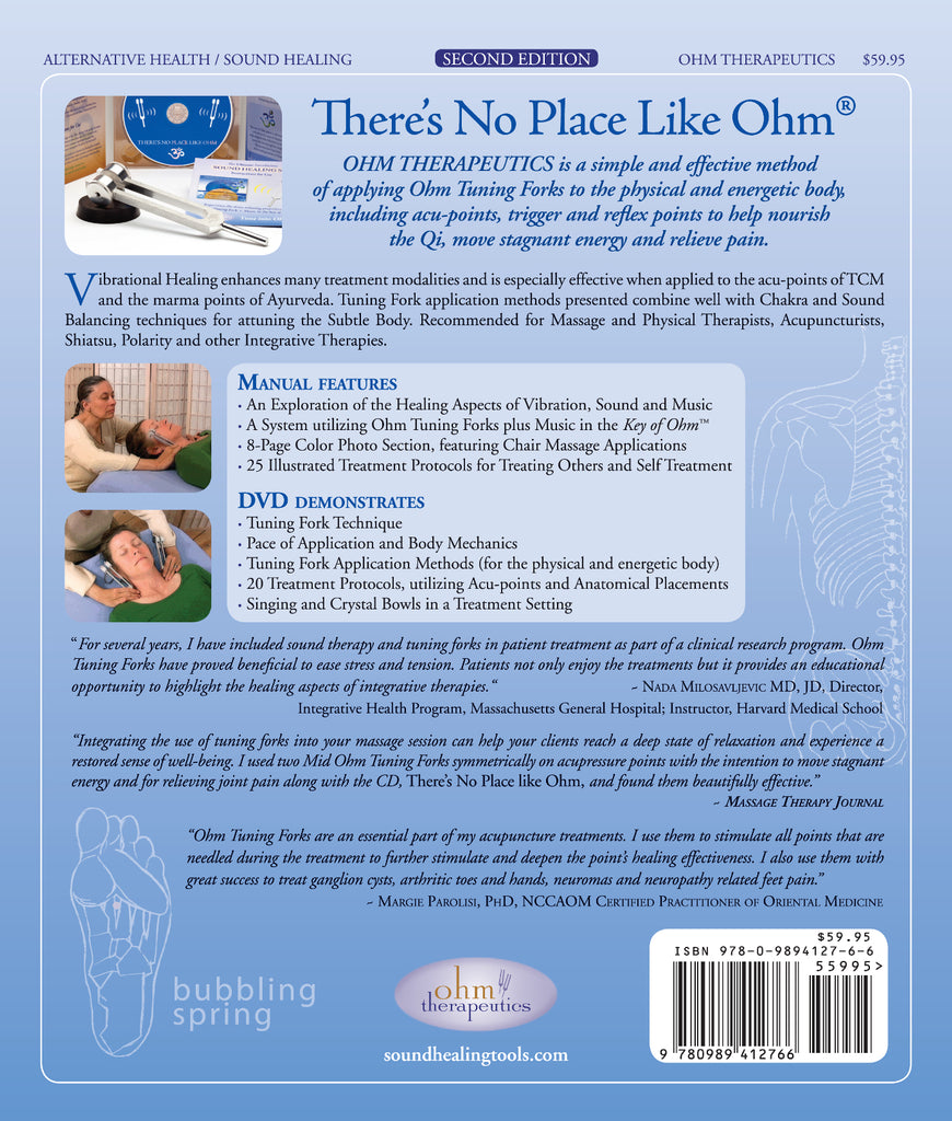 Ohm Therapeutics Vibrational Healing with Ohm Tuning Forks - Book & DVD - Gongs Unlimited
