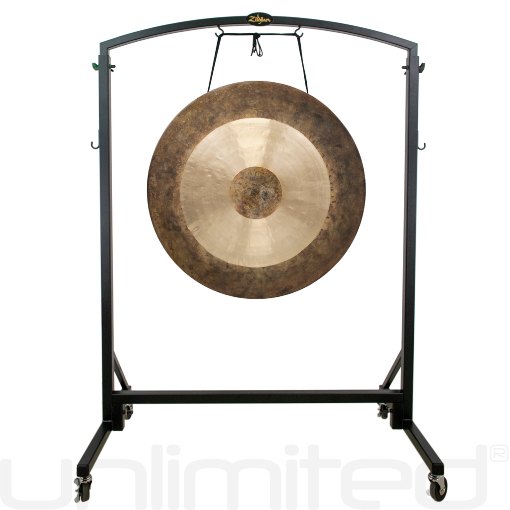 32" to 34" Gongs on the Zildjian Heavy Duty Gong Stand