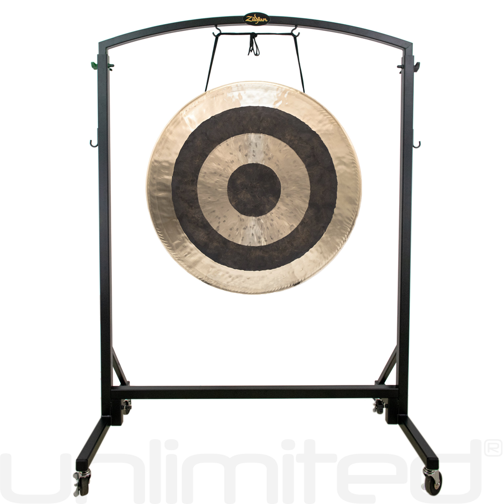 32" to 34" Gongs on the Zildjian Heavy Duty Gong Stand