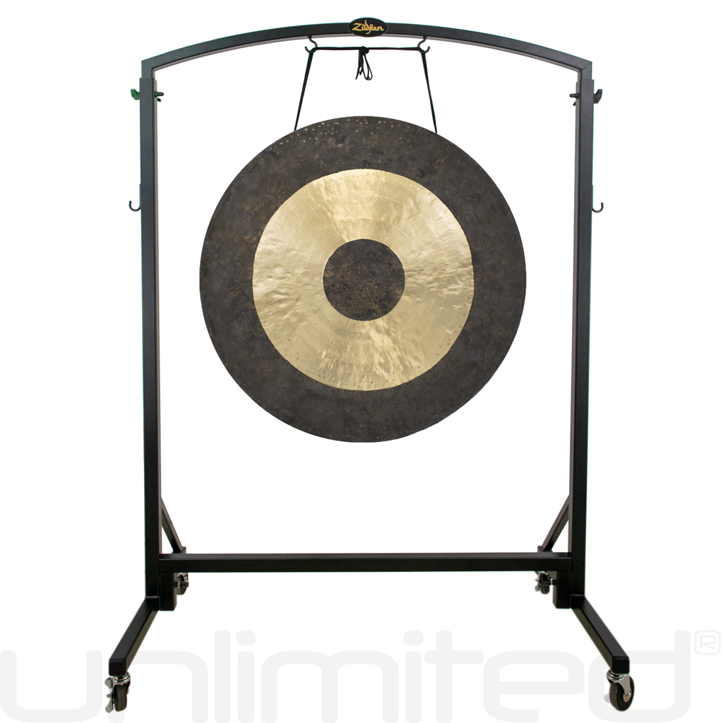 32" to 34" Gongs on the Zildjian Heavy Duty Gong Stand