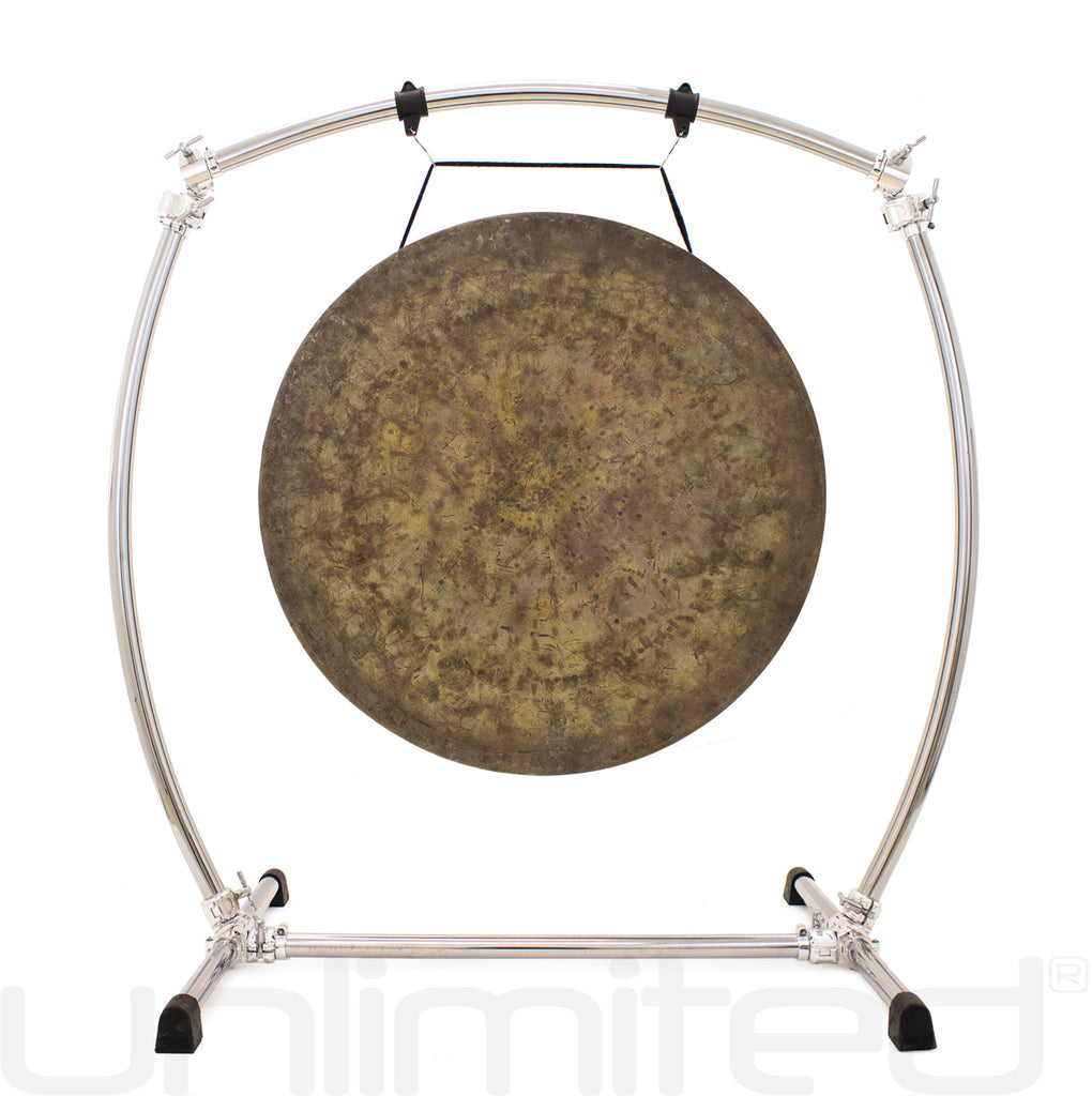 34" to 38" Gongs on the Gibraltar Curved Gong Stand (GCSCG-L)