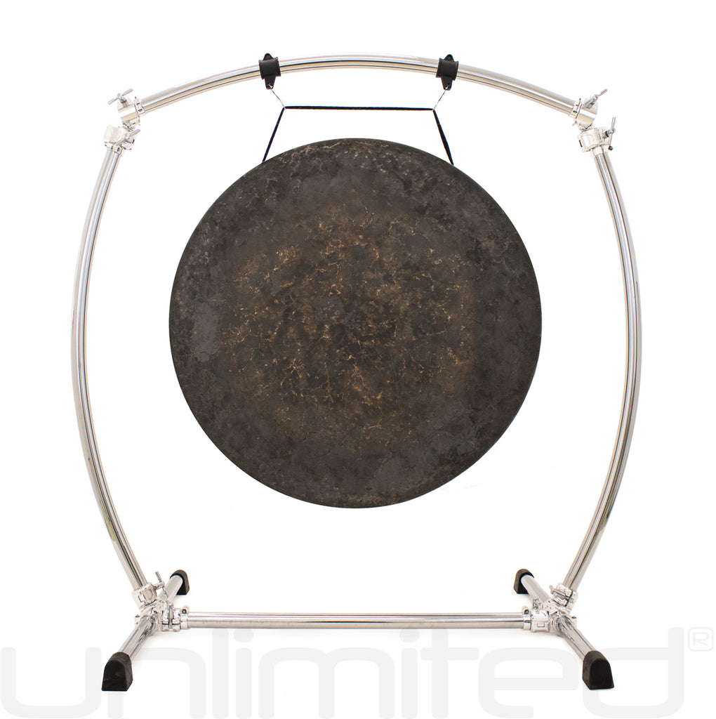 34" to 38" Gongs on the Gibraltar Curved Gong Stand (GCSCG-L)