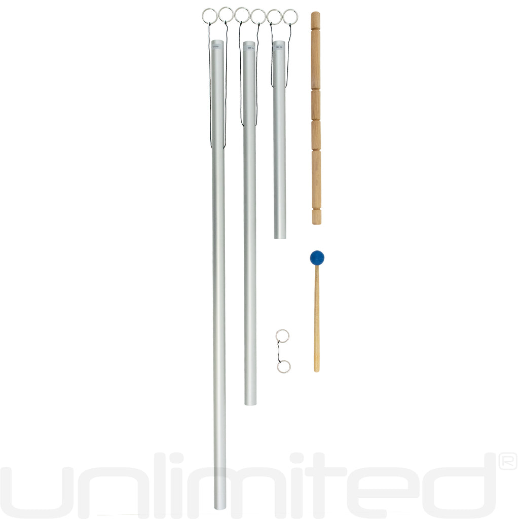 Set of 3 Solfeggio Tuned Healing Chimes - Gongs Unlimited