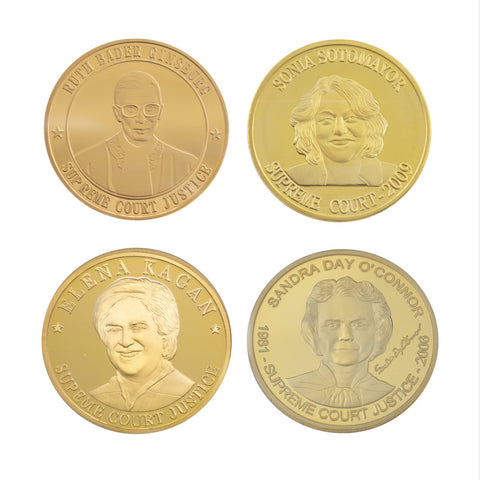 4 Commemorative Coins - The Women on the Supreme Court
