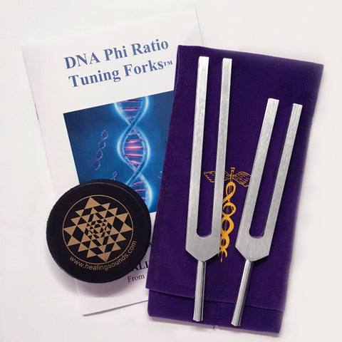 Jonathan Goldman's D n' A Phi Ratio Tuning Fork Kit