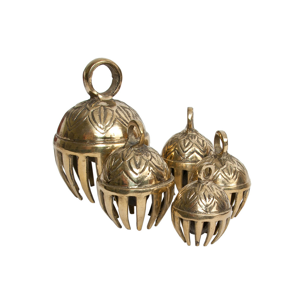 Dobani Graduated Solid Brass Elephant Bells