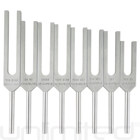 Luminanti Eight Extra Vessel Meridian Tuning Fork Set (Unweighted)