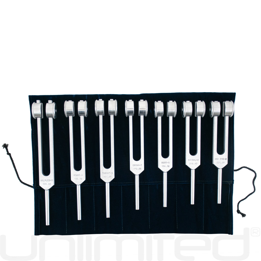 Luminanti Chakra Tuning Fork Set (Weighted)