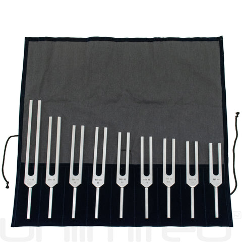 Luminanti Solfeggio Body Set of 9 Tuning Forks (Unweighted)