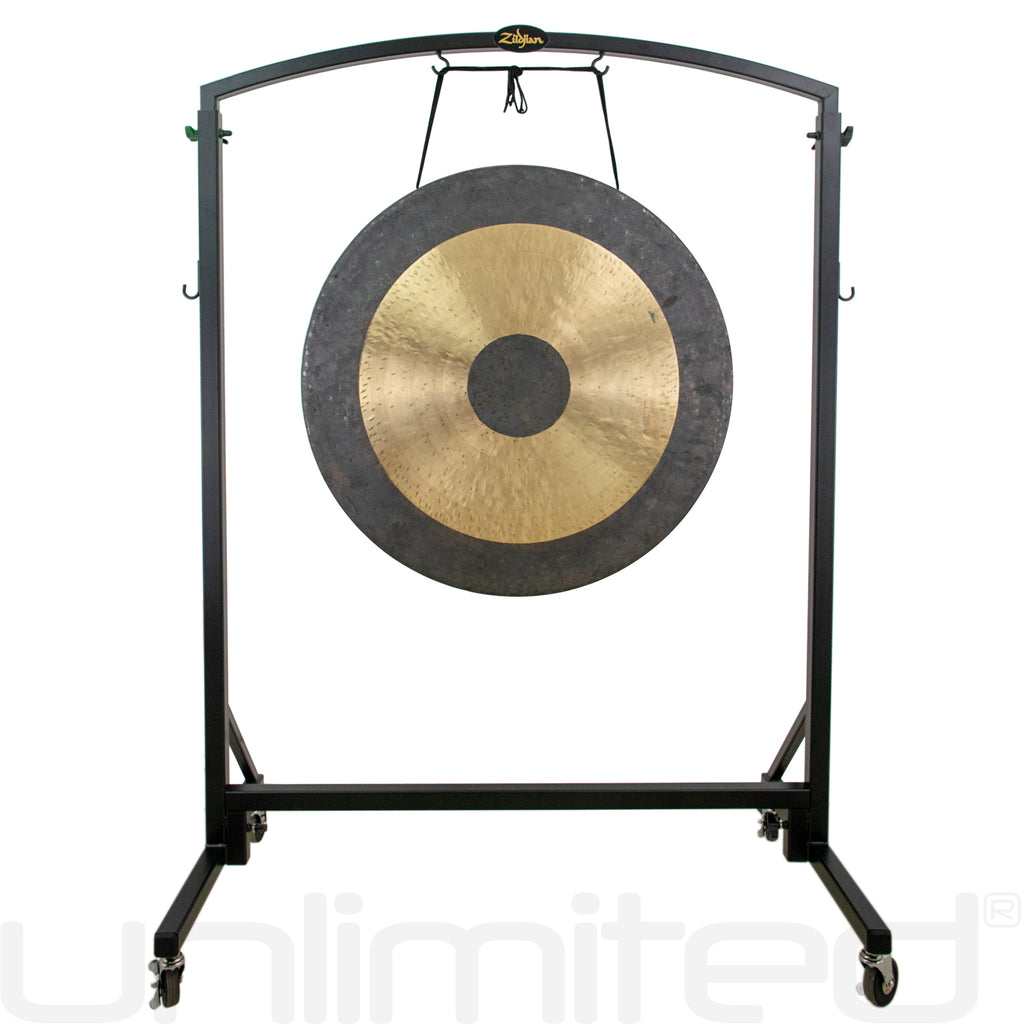 32" to 34" Gongs on the Zildjian Heavy Duty Gong Stand