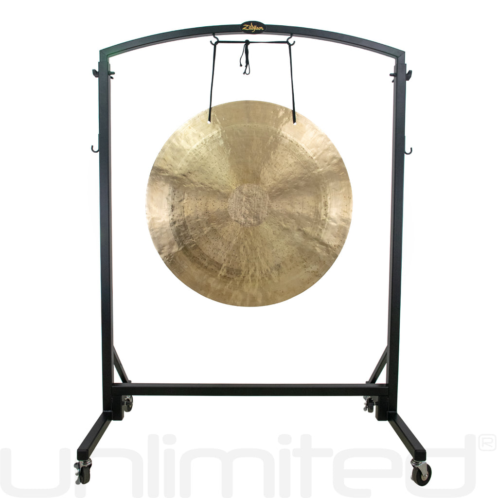 32" to 34" Gongs on the Zildjian Heavy Duty Gong Stand