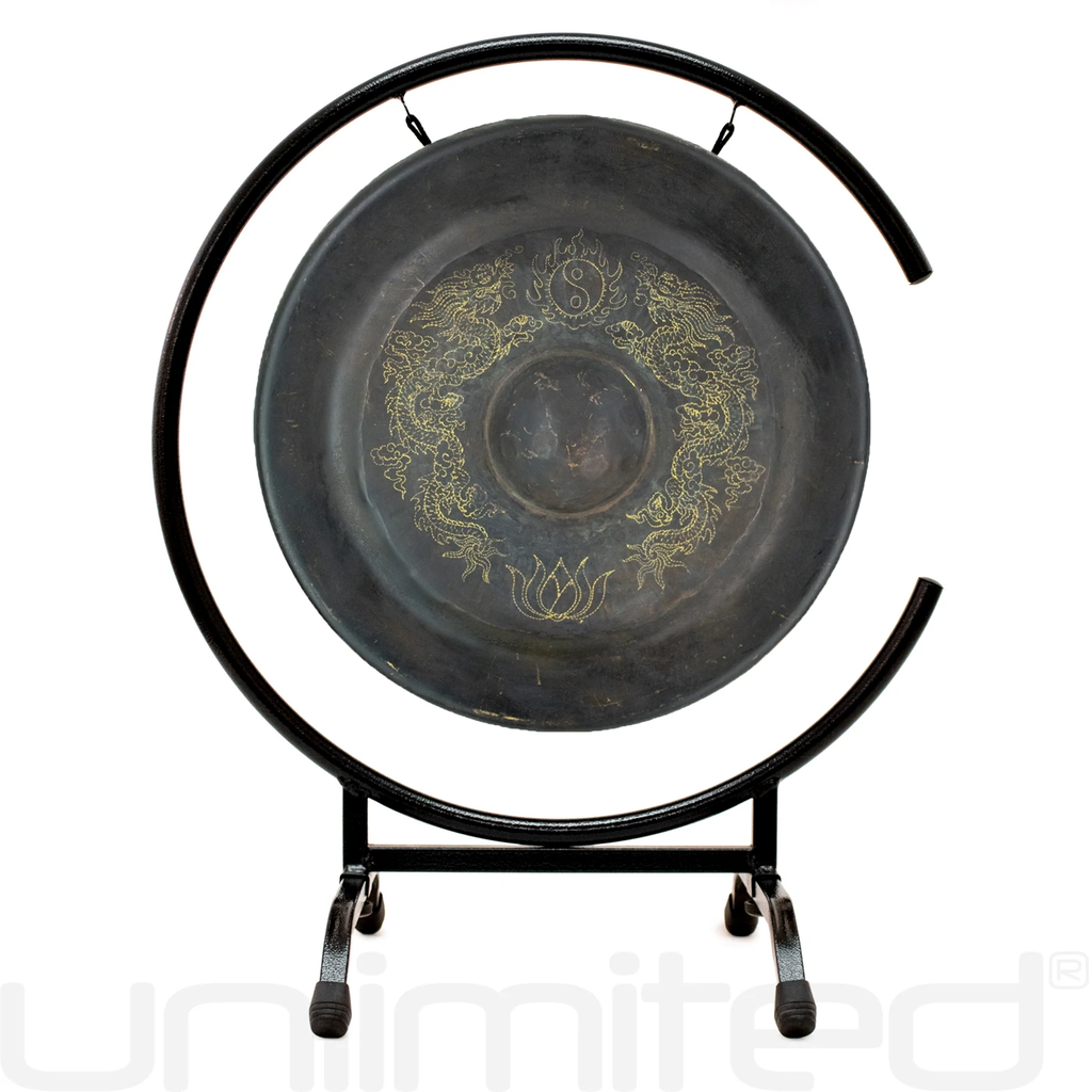 11" Vietnamese Tuned (to F4) Dragon Heart Gong on Stands