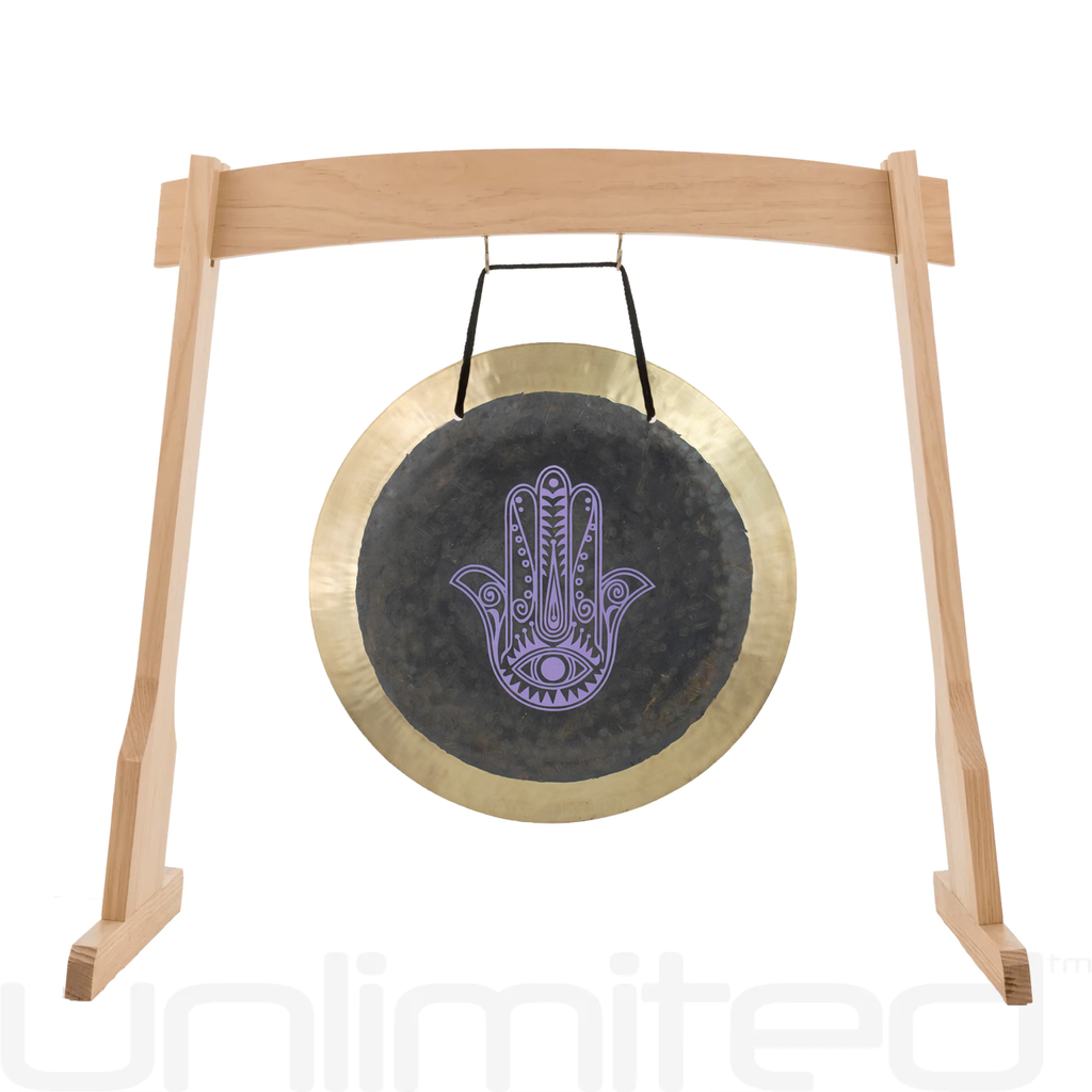 14" Hamsa Deep Breath Gong on Stands