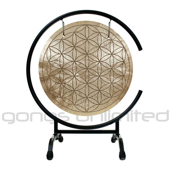 Flower of Life Wind Gongs on Stands