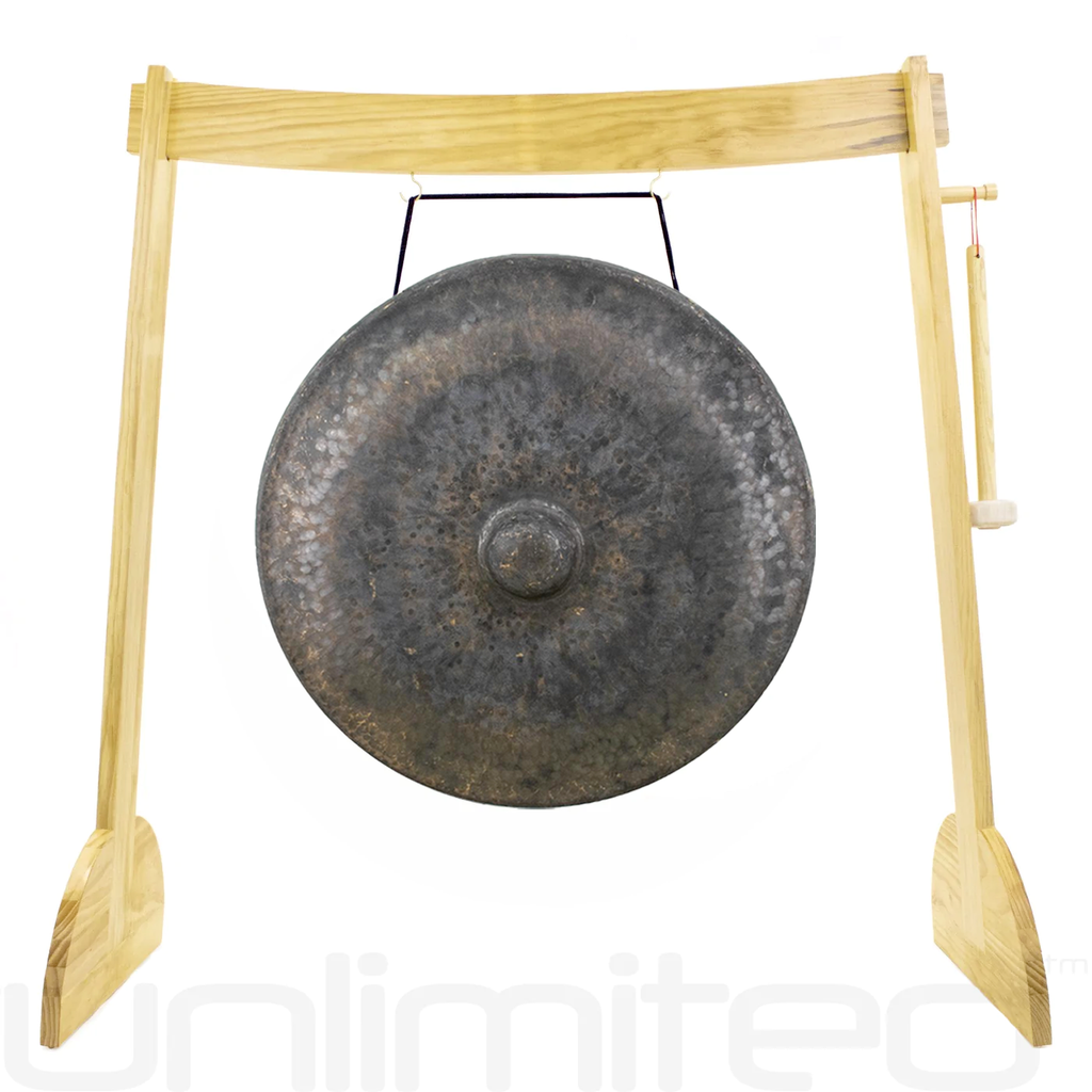 The Great Mother Tesla Gongs on Stands