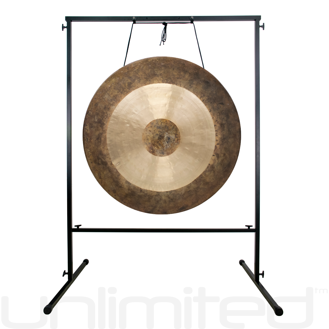 Brass Gong with metal stand