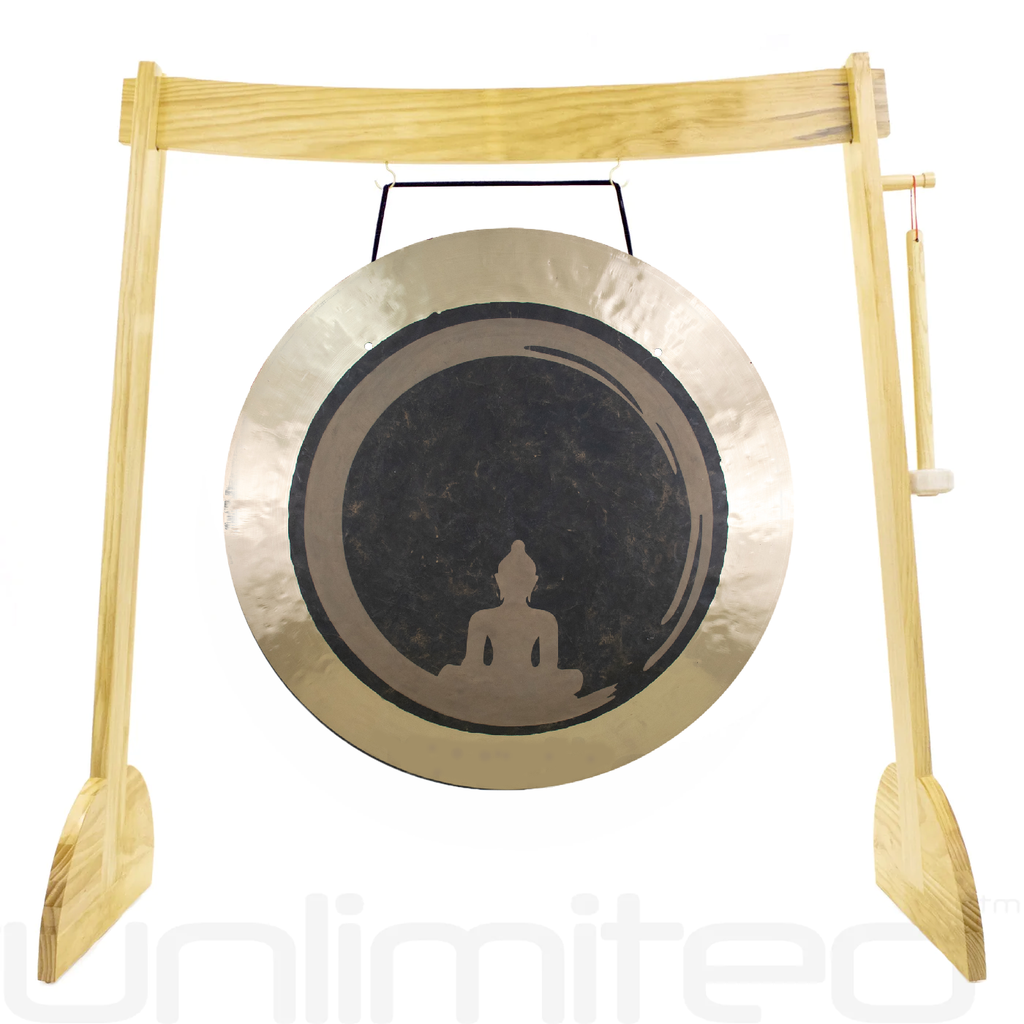 38" Buddha Wave Gongs on Stands