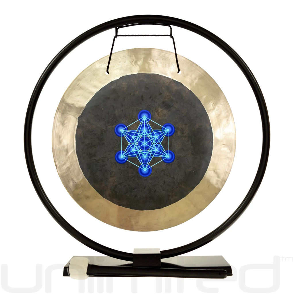 14" Metatron Deep Breath Gongs on Stands