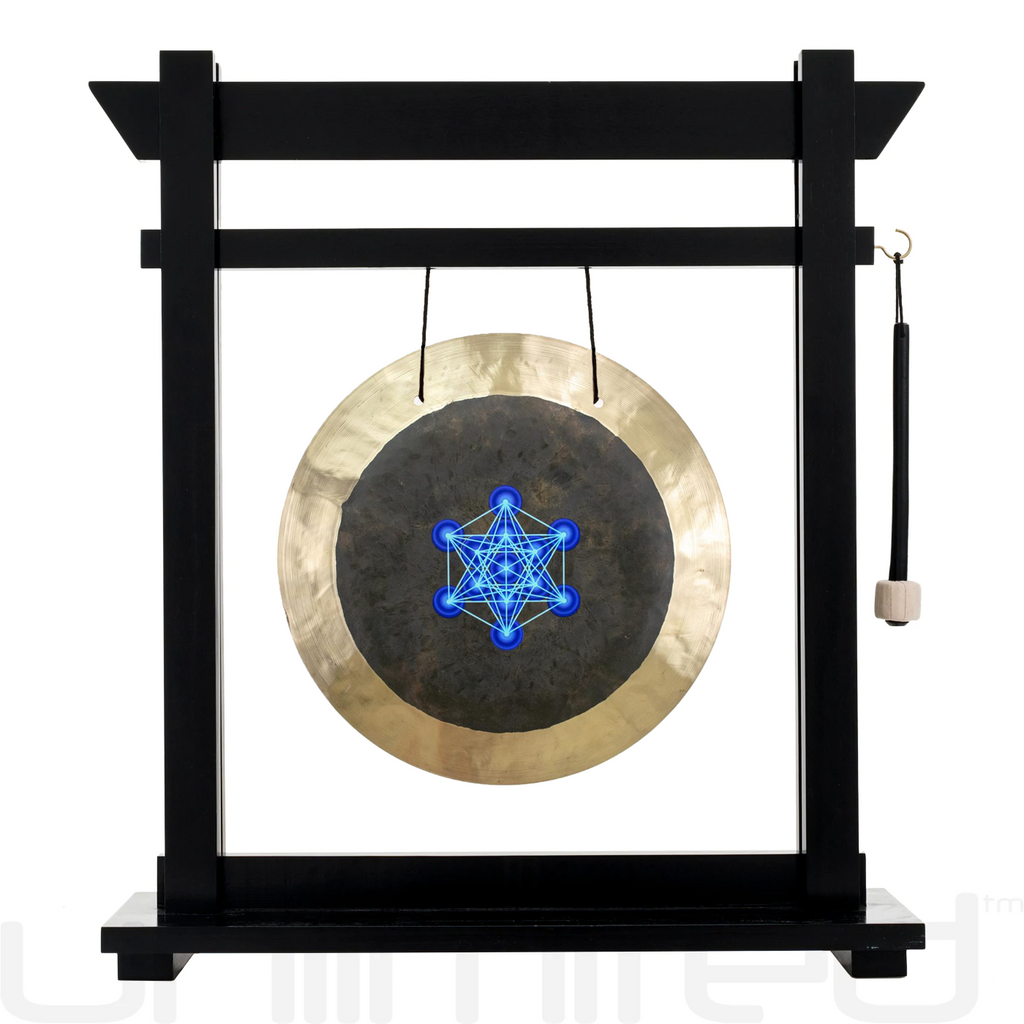 14" Metatron Deep Breath Gongs on Stands
