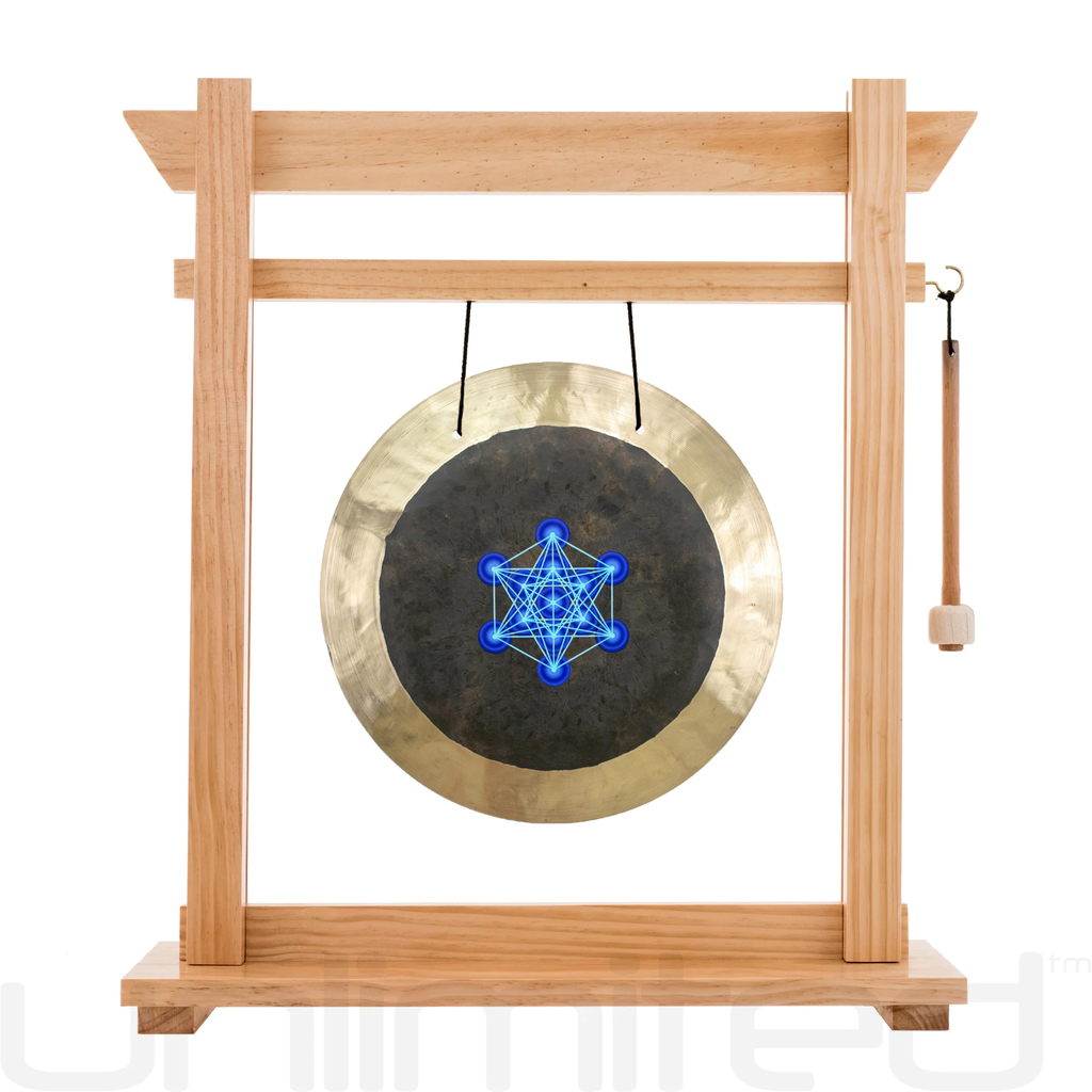 14" Metatron Deep Breath Gongs on Stands