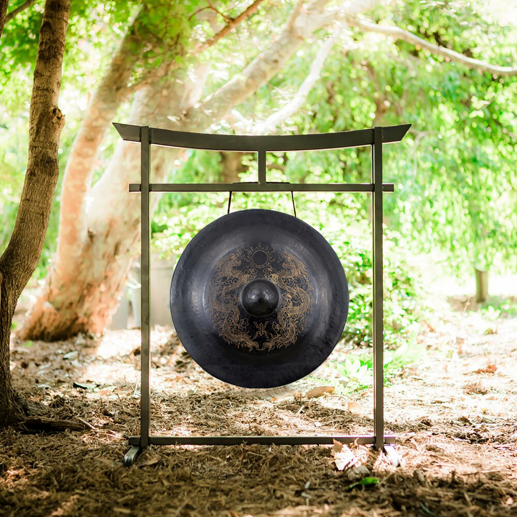 9" to 16" Vietnamese Dragon Gongs on Stands