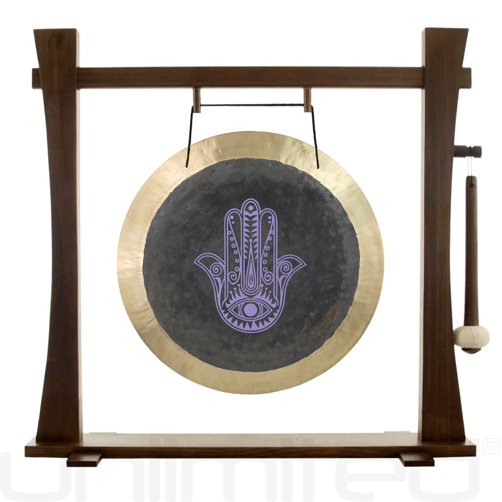 16" Hamsa Deep Breath Gong on Stands