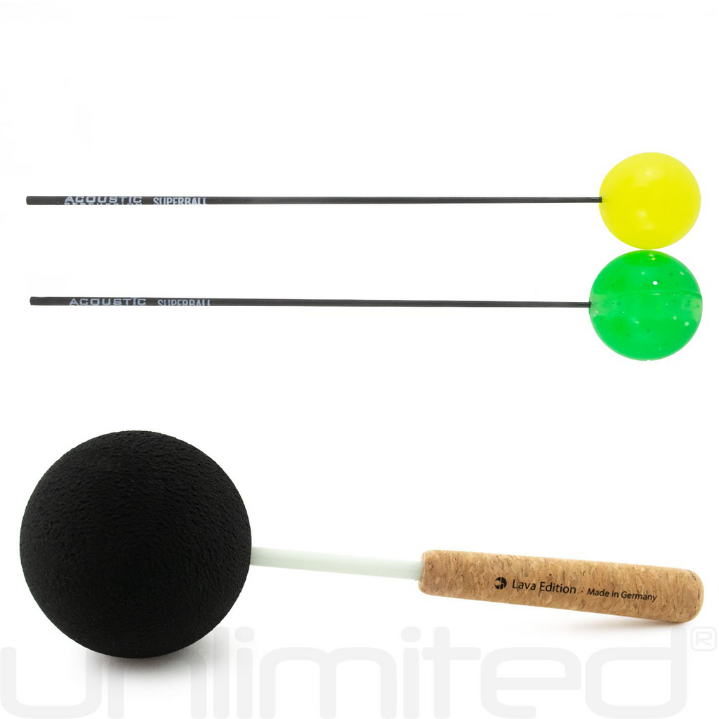 Friction Mallet Set: 70 mm Ollihess & Acoustic Percussion Pair