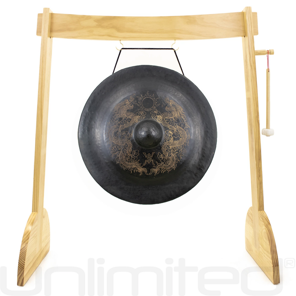 20" to 36" Vietnamese Dragon Gongs on Stands