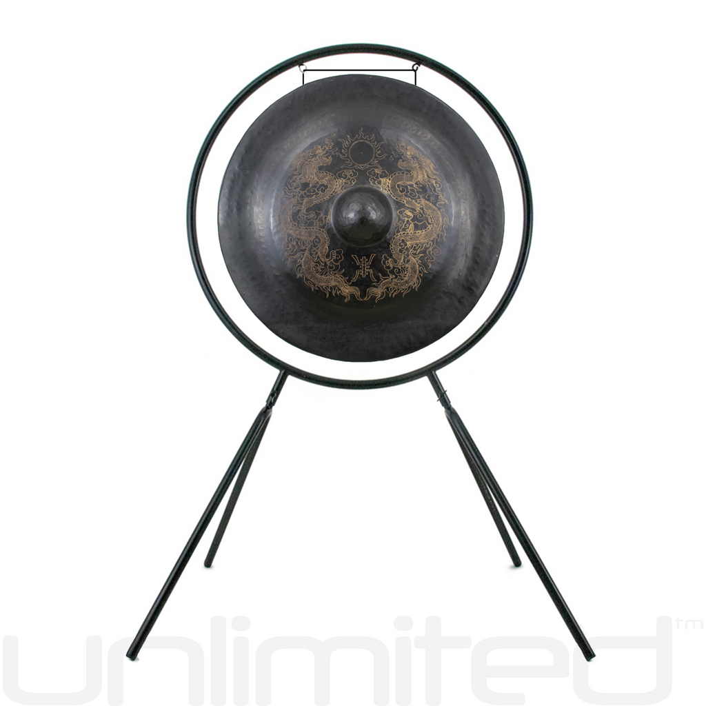 20" to 36" Vietnamese Dragon Gongs on Stands