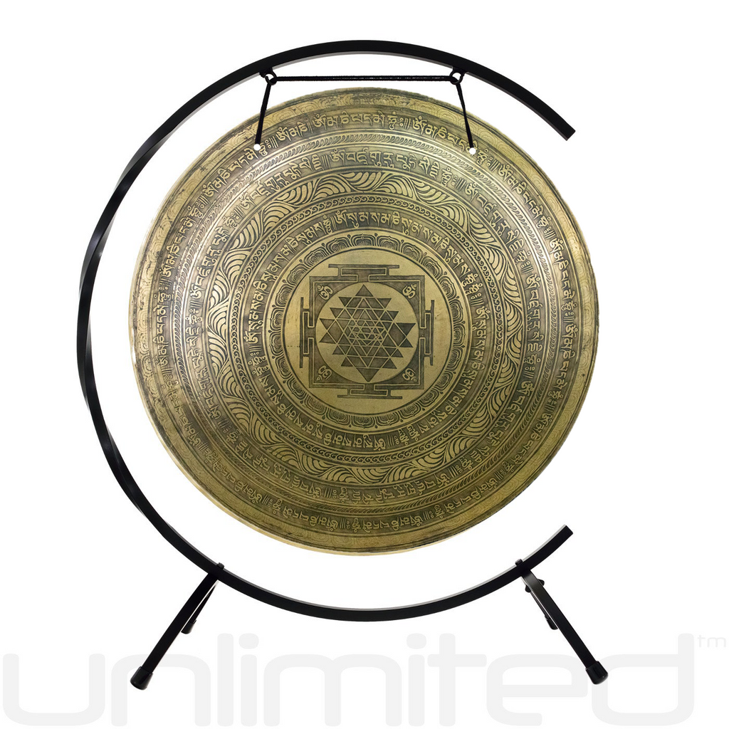 24" Interplanetary Yantra Gongs on Stands