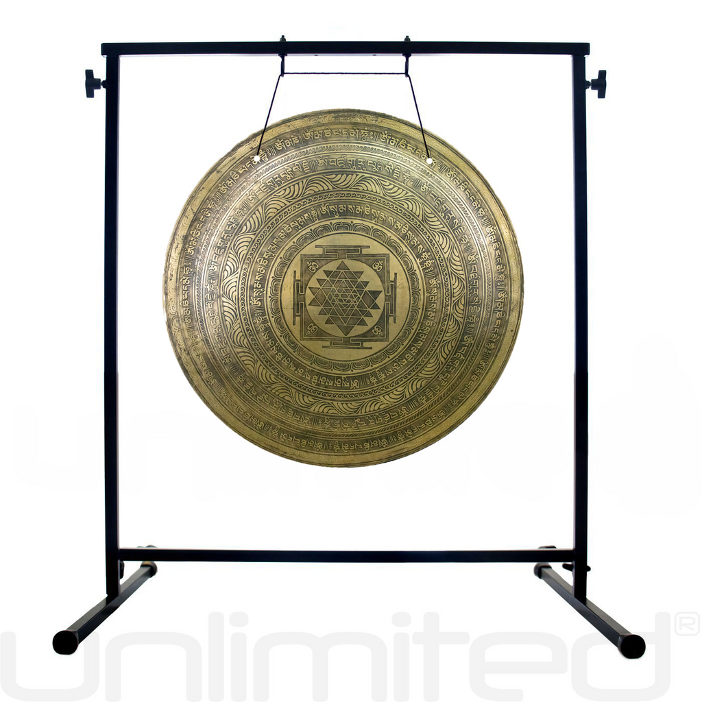 24" Interplanetary Yantra Gongs on Stands
